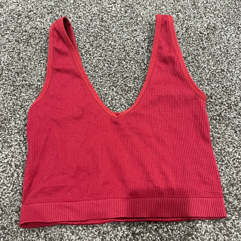 Red/Maroon Target Tank Top